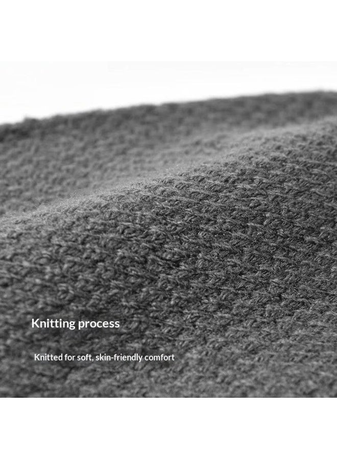 Protect Winter Hat Scarf Gloves Sets - Soft Knitted Neck Warmer Fleece Liner Warm Beanie Cap Touchscreen Gloves for Men Women - Image 3